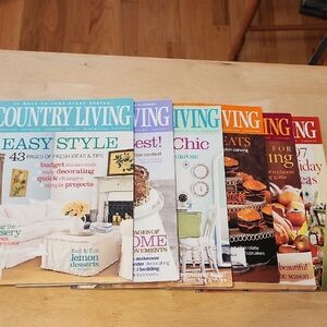 Country Living Magazine Collection Of 6 From 2005